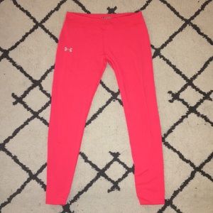 Under Armour neon pink fitted leggings